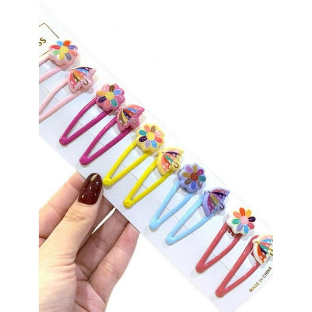 10pcs/set Girls Cute Cartoon Fruit Hairpins Child Beautiful Hair Clips Barrettes 10pcs/set Girls Cute Cartoon Fruit Hairpins Child Beautiful Hair Clips Barrettes